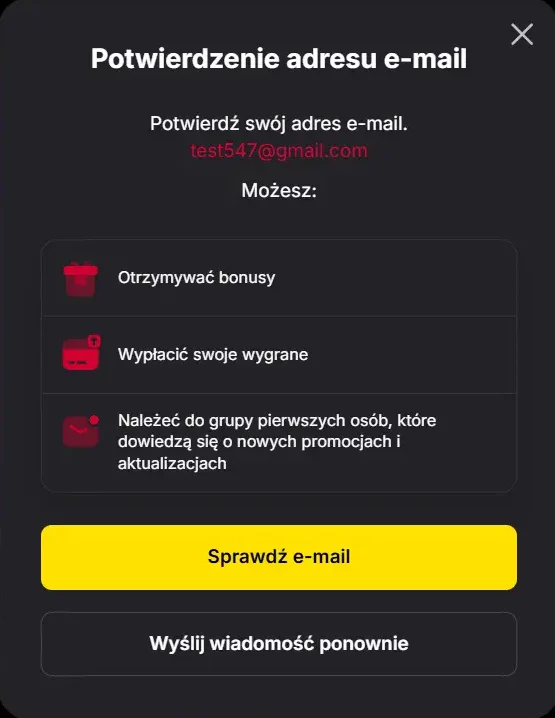 VulkanSpiele-rejestracja-potwierdzenie-email