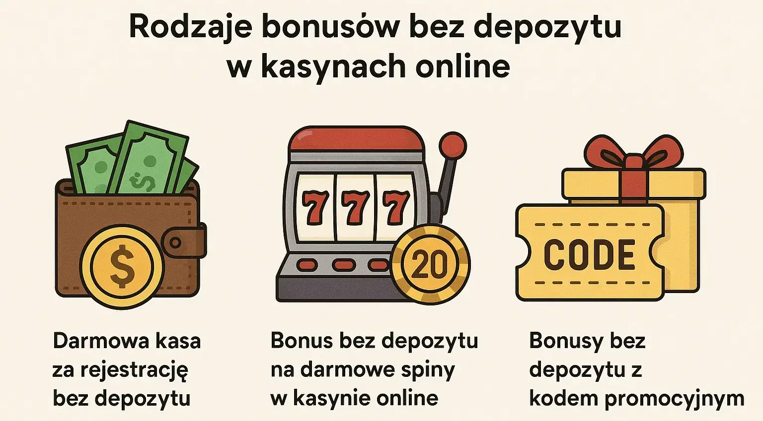rodzaje-bonusow-bez-depozytu-w-kasynie
